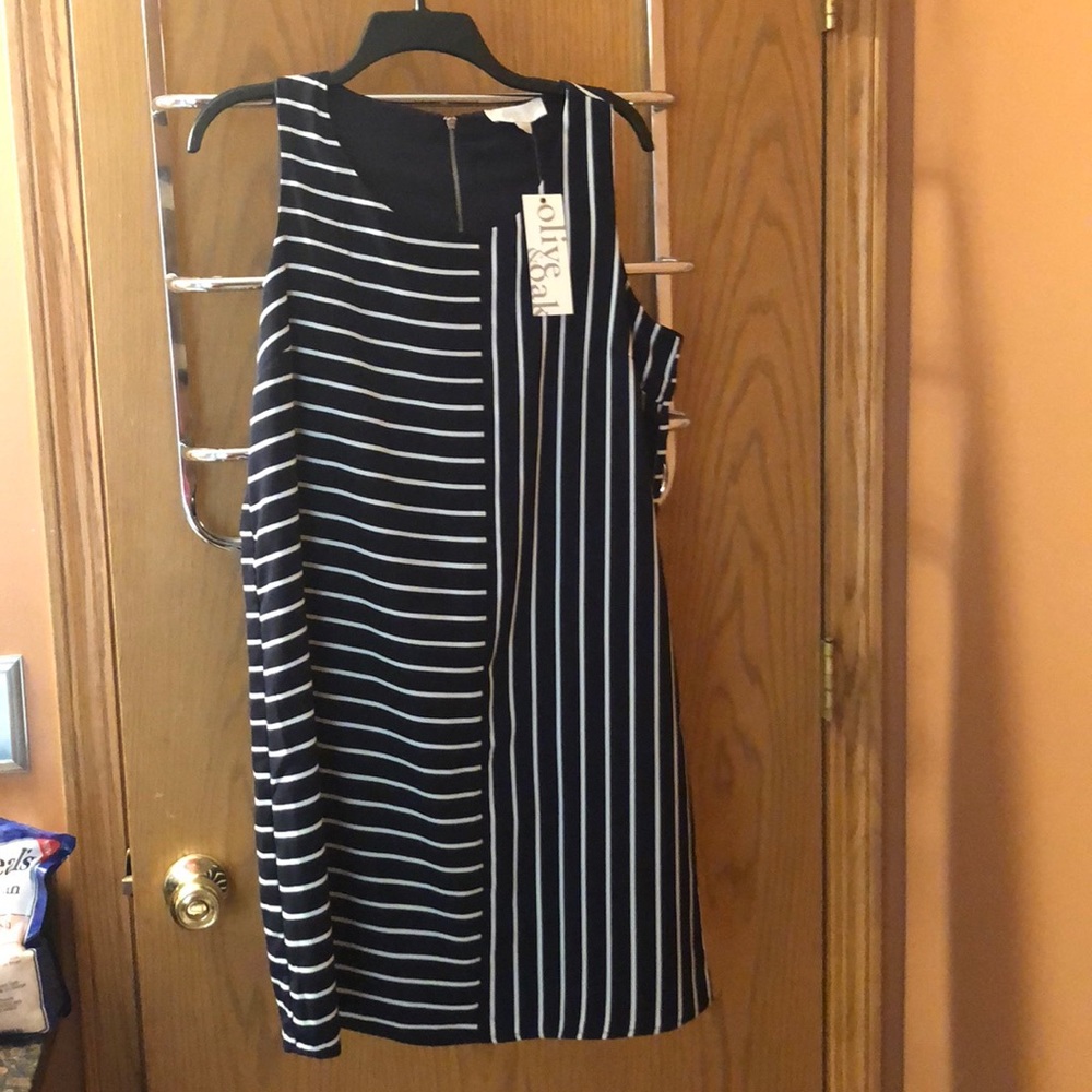 Olive & Oak Navy and White Dress